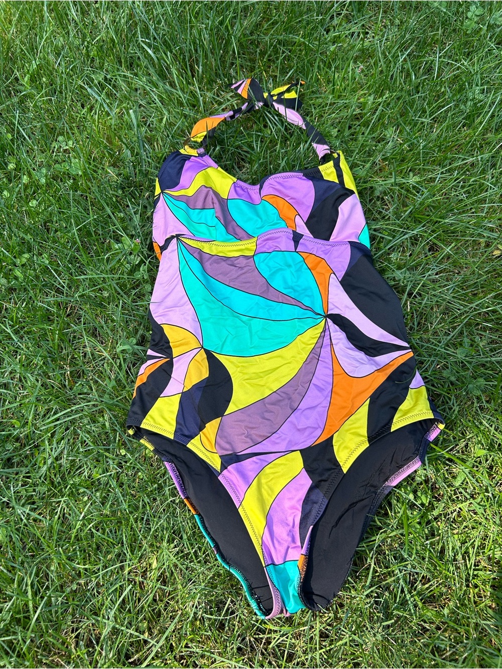 Vilebrequin Multicolor Swirl Halter One-Piece Swimsuit